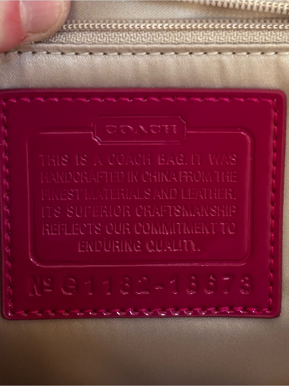 Iconic Y2K Vintage Coach Poppy Pink Quilted Patent Leather Slim Tote - Picture 4 of 4